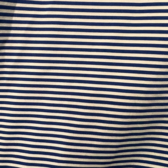 Peter Millar Navy and White Striped Polo - Picture 2 of 2
